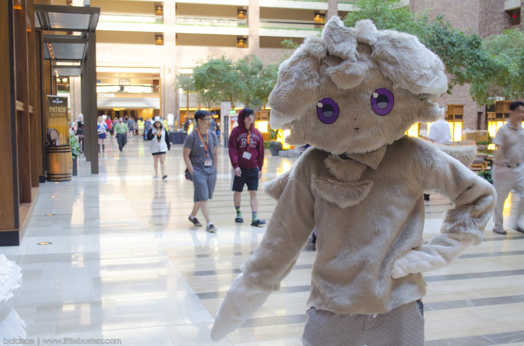 Espurr sporting a very Animal Crossing-esque pose.